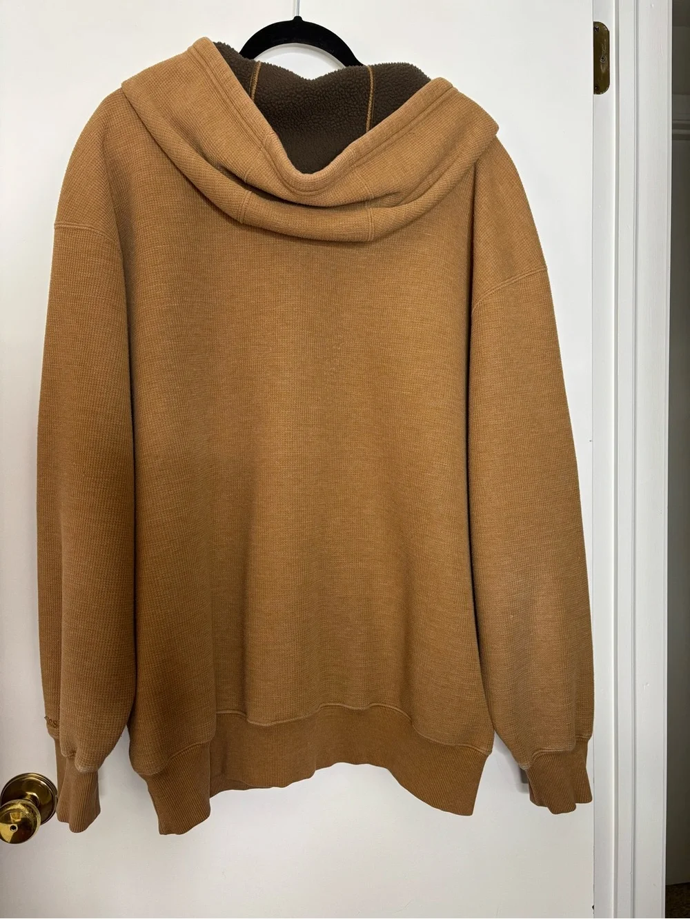 2XL Dickies Men’s Zip-Up Hooded Sweater Jacket in Tan Brown